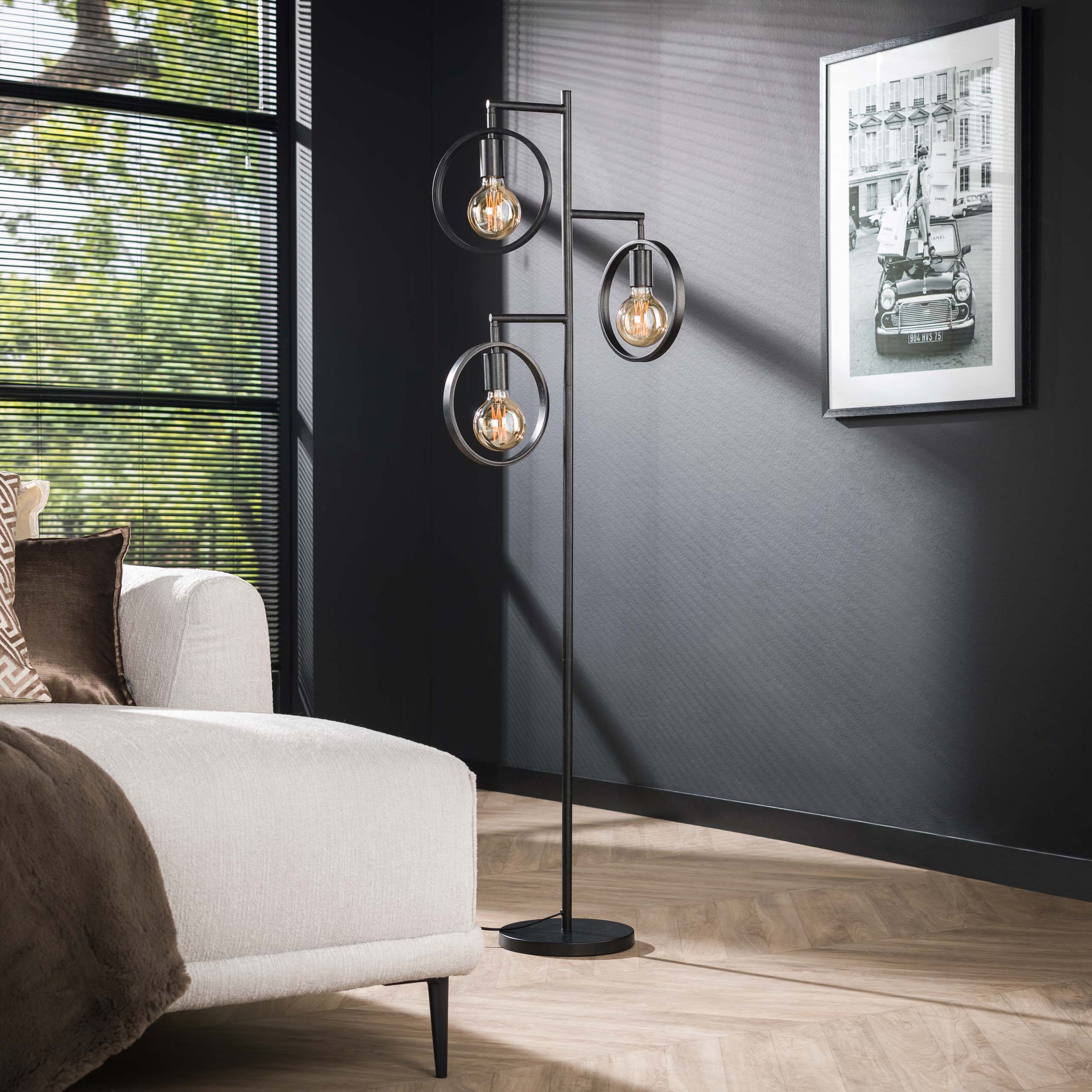 Vloerlamp 3L ring